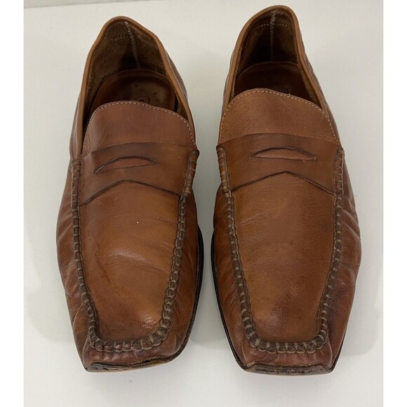 COACH Size 11 Men\'s Shoes Driving Loafers Saddle Leather Classic Brown main image 5